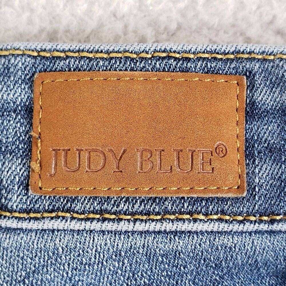 Judy Blue Jeans Womens Size 7/28 Blue Medium Wash Relaxed Fit Straight Mid Rise - Picture 6 of 10